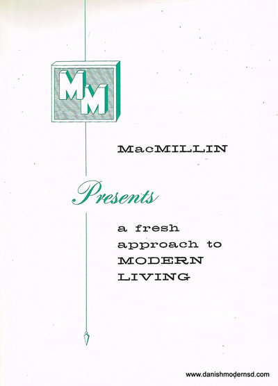 Fourth page of c. 1960 midcentury modern home brochure from MacMillin Construction Co., Scottsdale, Arizona. Text reads: "MacMillin Presents a fresh approach to Modern Living"