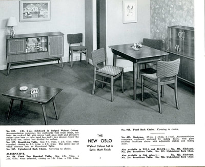 1957 Beautility Furniture Contemporary catalog, page 4, The NEW OSLO.